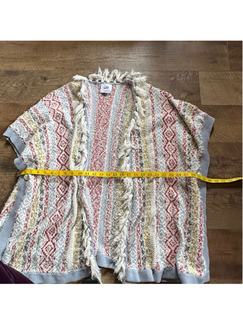 Women's Cabi Cardigan XS/S White Red Summer - Picture 6 of 6
